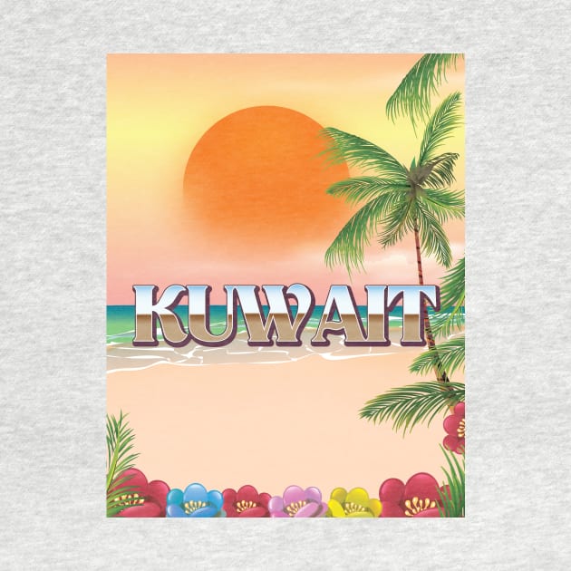 Kuwait Beach travel poster by nickemporium1